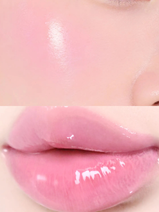 Набор: Оттеночное желе для губ и щёк + брелок fwee Lip&Cheek Glowy Jelly Pot JN02 Milky Keyring Set
