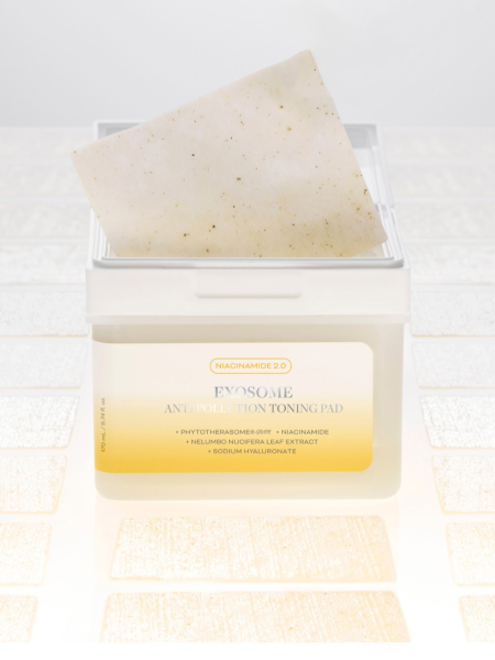 Увлажняющие тонер-диски с экзосомами и ниацинамидом APOTHE Exosome Anti-Pollution Toning Pad