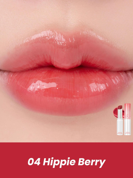 Оттеночный бальзам для губ в ягодном оттенке rom&nd Glasting Melting Balm 04 Hipie Berry