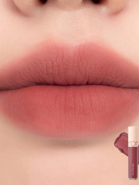 Вельветовый тинт с матовым финишем в приглушённом нюдовом оттенке rom&nd Zero Velvet Tint 16 Burny Nude