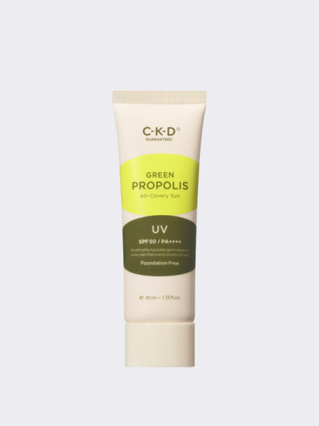 Солнцезащитный крем с тональным эффектом CKD Green Propolis All-Covery Sun SPF50+ PA++++