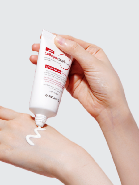 Солнцезащитный крем с лактобактериями и коллагеном MEDI-PEEL Red Lacto Collagen Sun Cream SPF50+ PA++++ Солнцезащитный крем с лактобактериями и коллагеном MEDI-PEEL Red Lacto Collagen Sun Cream SPF50+ PA++++