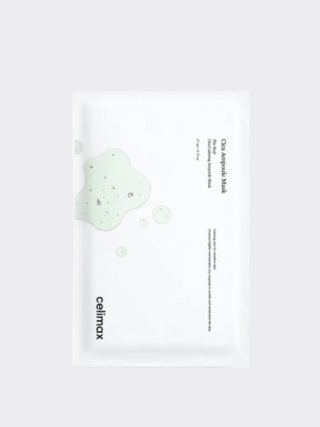 Успокаивающая тканевая маска с экстрактом центеллы азиатской Celimax The Real Cica Calming Ampoule Mask