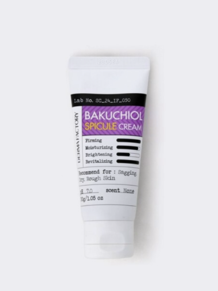 Обновляющий крем для лица с бакучиолом и спикулами Derma Factory Bakuchiol Spicule Cream Обновляющий крем для лица с бакучиолом и спикулами Derma Factory Bakuchiol Spicule Cream
