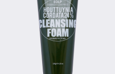 Пенка для умывания с экстрактом хауттюйнии Derma Factory Houttuynia Cordata 24% Cleansing Foam