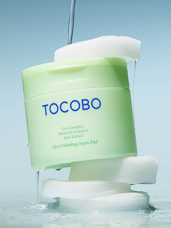 Успокаивающие тонер-пэды с экстрактом центеллы TOCOBO Cica Calming Aqua Pad