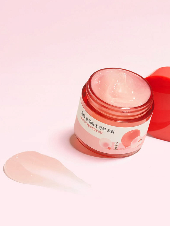 Укрепляющий крем для лица с экстрактом камелии Round Lab Camellia Deep Collagen Firming Cream
