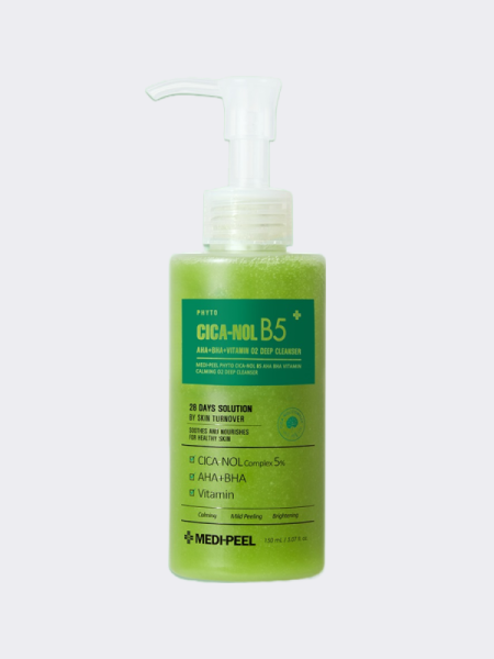 Кислородная пенка для умывания с кислотами MEDI-PEEL Phyto Cica-Nol B5 AHABHA Vitamin Calming O2 Deep Cleanser Кислородная пенка для умывания с кислотами MEDI-PEEL Phyto Cica-Nol B5 AHABHA Vitamin Calming O2 Deep Cleanser