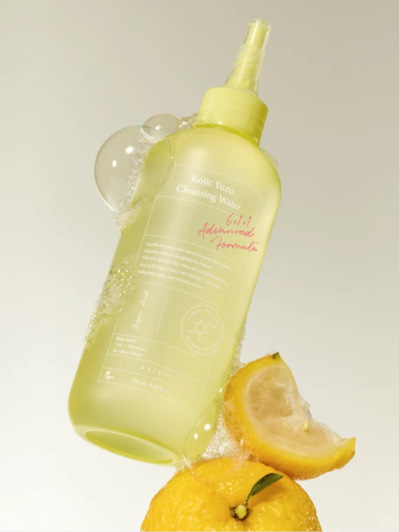 Мицеллярная вода для снятия макияжа с юдзу и коейвой кислотой AXIS-Y Kojic Yuzu Cleansing Water
