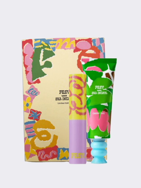Лимитированный бокс со средствами для губ и рук FEEV Cha In Chul Collaboration Box #5 Green Dive + Comely Pink Лимитированный бокс со средствами для губ и рук FEEV Cha In Chul Collaboration Box #5 Green Dive + Comely Pink