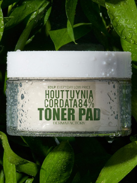 Успокаивающие тонер-пэды для лица с экстрактом хауттюйнии Derma Factory Houttuynia Cordata 84% Toner Pad Успокаивающие тонер-пэды для лица с экстрактом хауттюйнии Derma Factory Houttuynia Cordata 84% Toner Pad