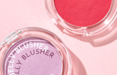 Мягкие румяна с сияющим финишем в молочно-лиловом оттенке The Saem Jelly Blusher PP01 Milky Mauve