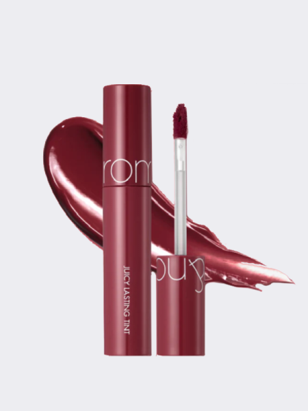 Сочный глянцевый тинт для губ с вишнёвым оттенком rom&nd Juicy Lasting Tint 12 Cherry Bomb