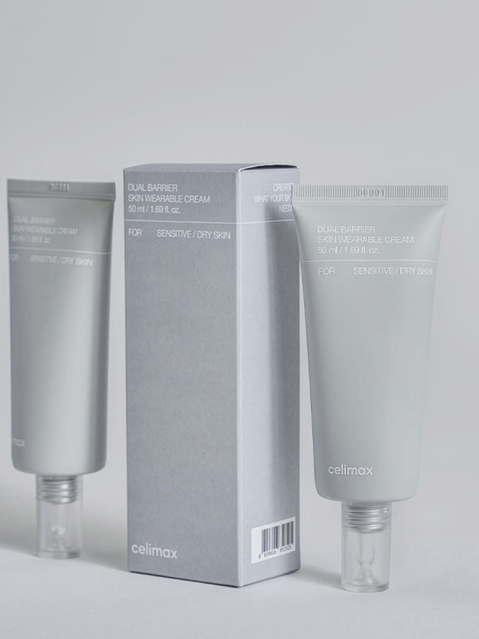 Укрепляющий крем для лица с керамидами Celimax Dual Barrier Skin Wearable Cream