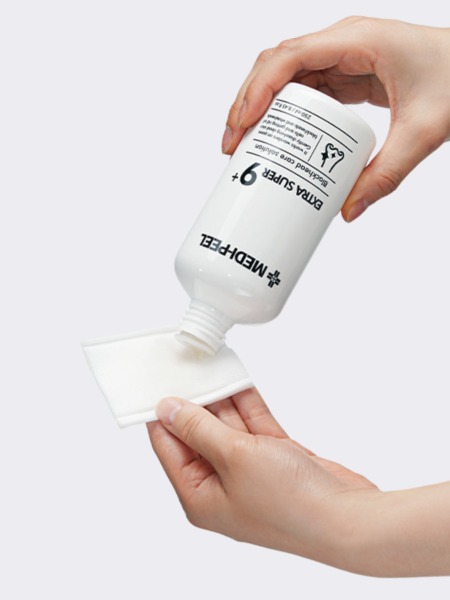 Очищающая жидкость-маска для очищения сальных нитей MEDI-PEEL Extra Super 9+ Cotton Pad