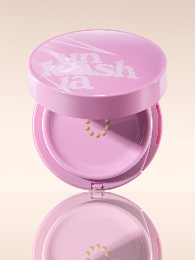 Тональное средство с влажным финишем UNLEASHIA Don't Touch Glass Pink Cushion #25N Molten