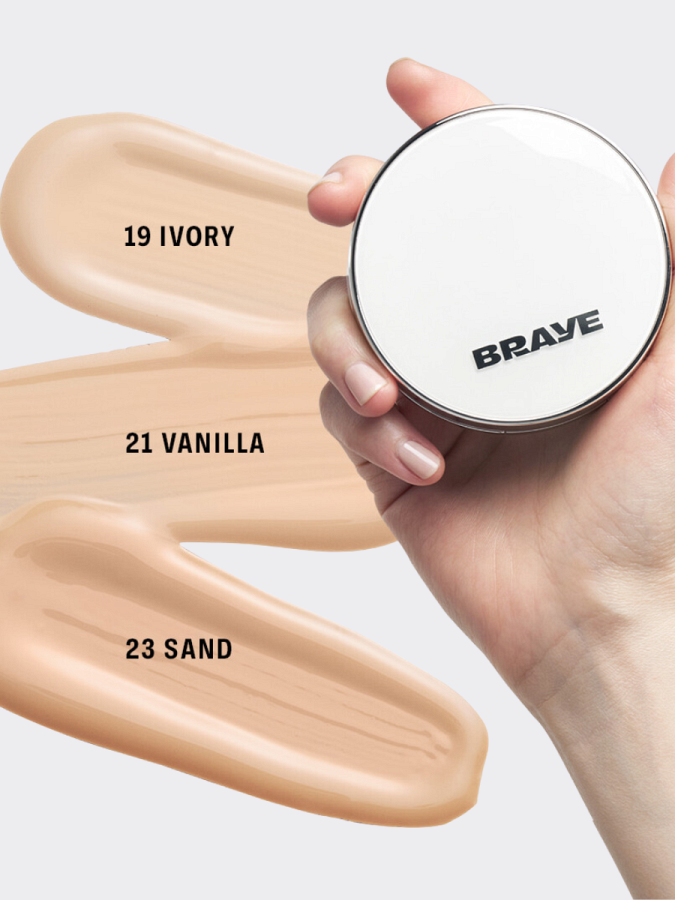 Тональное средство с невесомым покрытием + сменный блок BRAYE Effortless Cushion Thin Cover 19 Ivory SPF50+ PA+++