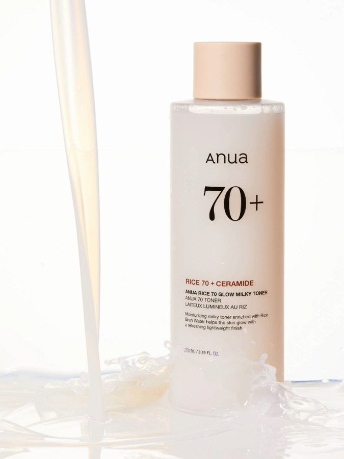 Питательный молочный тонер с рисовым экстрактом и керамидами ANUA Rice 70 Glow Milky Toner