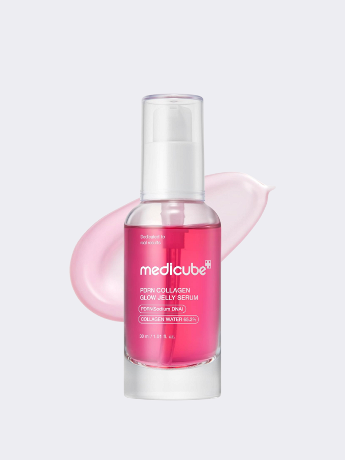Укрепляющая сыворотка-желе с коллагеном и ПДРН для сияния кожи Medicube PDRN Pink Collagen Glow Jelly Serum
