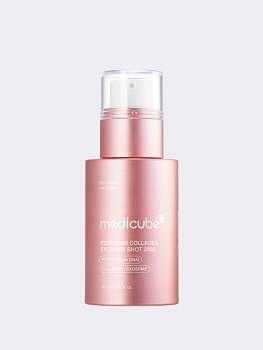Разглаживающая сыворотка для лица со спикулами и ПДРН Medicube PDRN Pink Exosome Shot Serum 2000