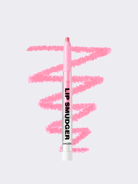 Лимитированнный бархатный карандаш для губ AMUSE Lip Smudger 06 Strawberry Milk Daisy Edition