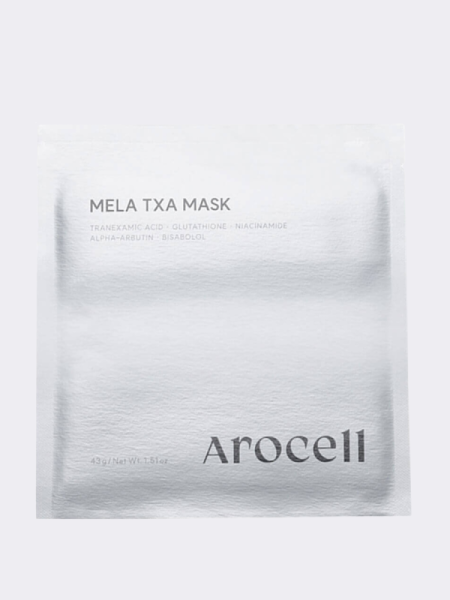 Гидрогелевая маска с транексамовой кислотой и глутатионом против пигментации Arocell Mela TXA Mask