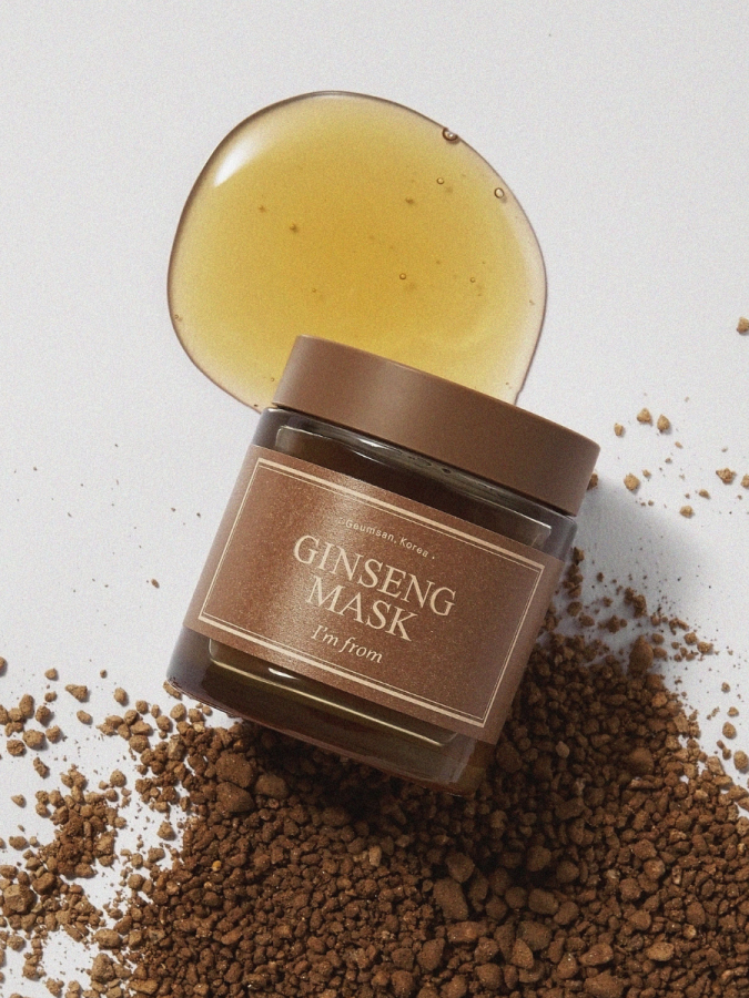 Подтягивающая смываемая маска с женьшенем I'm from Ginseng Mask