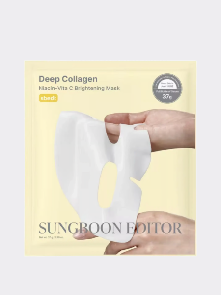 Осветляющая гидрогелевая маска с коллагеном и витамином С Sungboon Editor Deep Collagen Niacin Vita C Brightening Mask