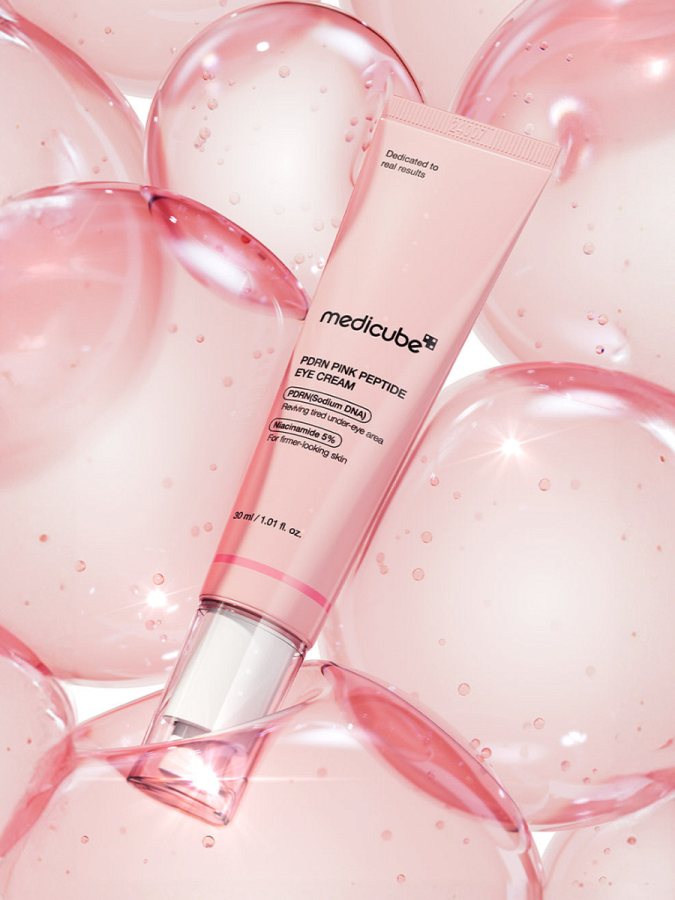 Восстанавливающий крем для век с пептидами и ПДРН Medicube PDRN Pink Peptide Eye Cream