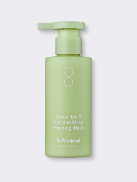 Энзимная пенка для умывания с экстрактом зеленого чая By Wishtrend Green Tea & Enzyme Milky Foaming Wash Энзимная пенка для умывания с экстрактом зеленого чая By Wishtrend Green Tea & Enzyme Milky Foaming Wash