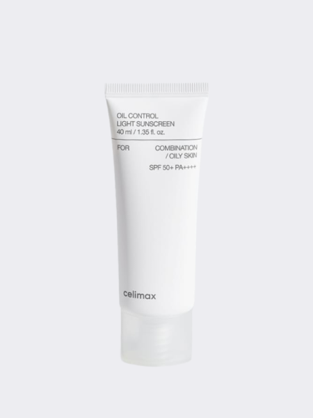 Лёгкий солнцезащитный крем для лица Celimax Oil Control Light Sunscreen SPF50+PA++++ Лёгкий солнцезащитный крем для лица Celimax Oil Control Light Sunscreen SPF50+PA++++