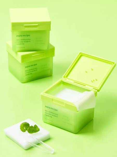 Освежающие тонер-пэды с экстрактом центеллы Papa Recipe Real Centella Cica Cooling Water Fit Toner Pad Освежающие тонер-пэды с экстрактом центеллы Papa Recipe Real Centella Cica Cooling Water Fit Toner Pad