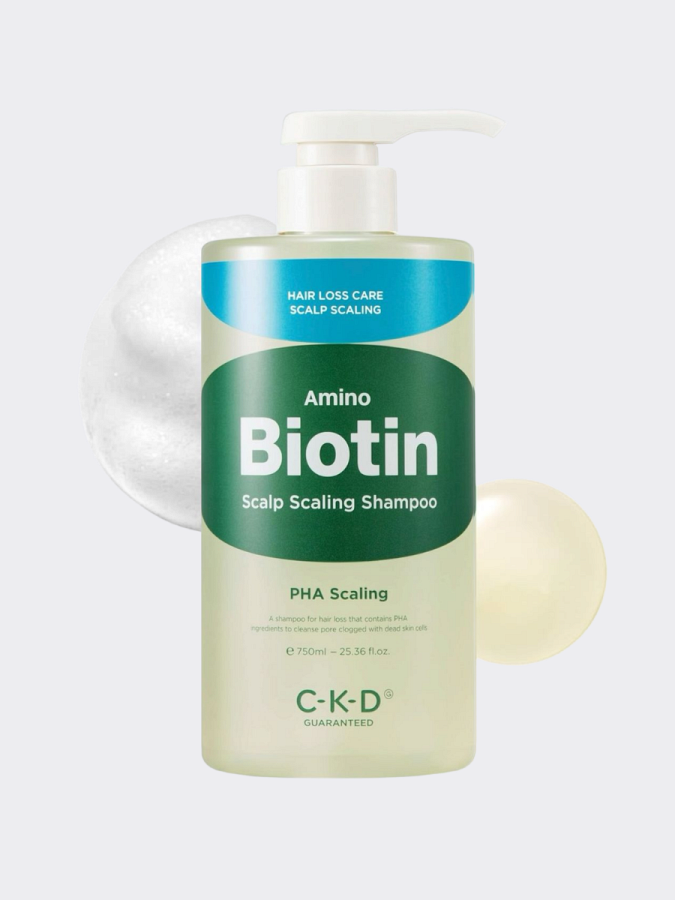 Глубокоочищающий шампунь с биотином CKD Amino Biotin Scalp Scaling Shampoo