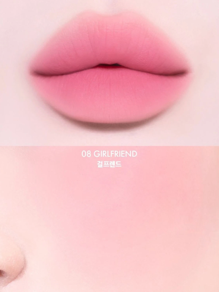 Вельветовый пигмент для губ и щёк AMUSE Powder Lip & Cheek 08 Girlfriend