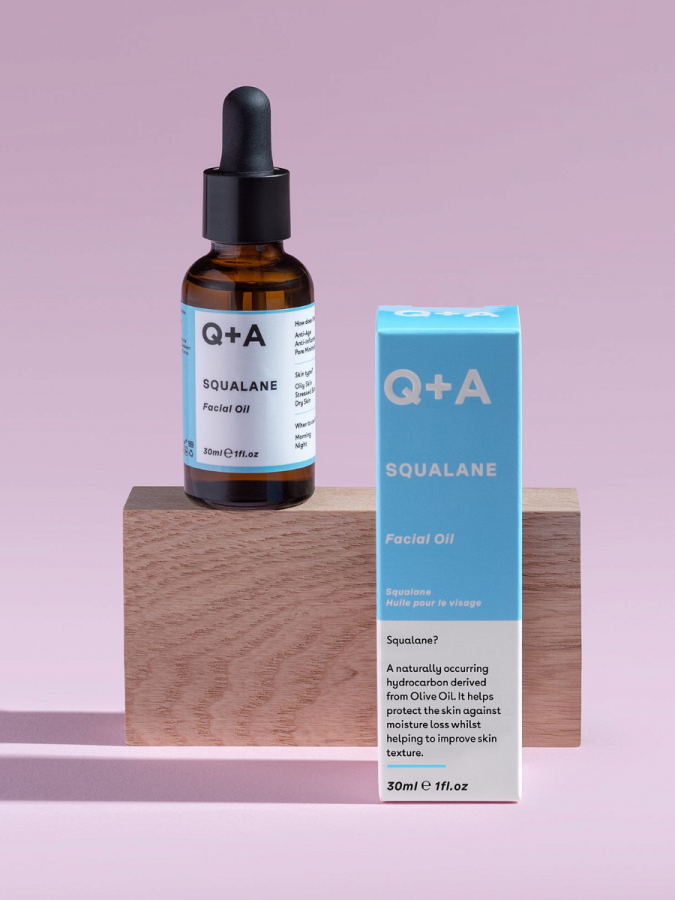 Восстанавливающее масло сквалана Q+A Squalane Facial Oil