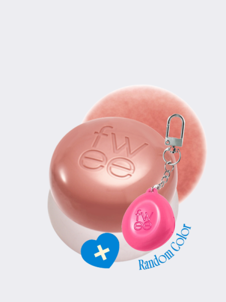 Набор: оттеночное суфле + брелок fwee Lip&Cheek Blurry Pudding Pot Keyring Set ND04 My