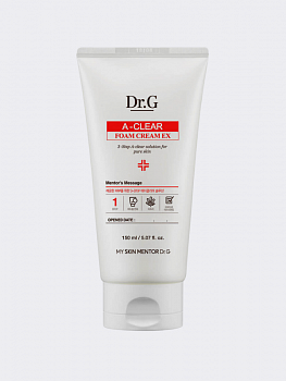 Мягкая очищающая крем-пенка для проблемной кожи DR.G  A-clear Foam Cream EX