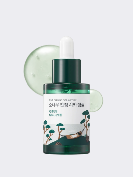 Противовоспалительная сыворотка для лица с экстрактом сосны и центеллы Round Lab Pine Calming Cica Ampoule