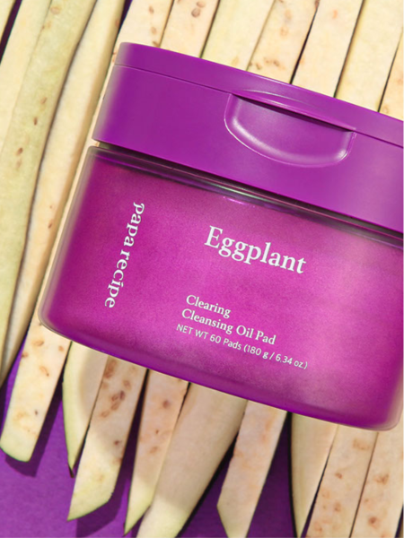 Гидрофильные очищающие пэды с экстрактом баклажана Papa Recipe Eggplant Clearing Cleansing Oil Pad