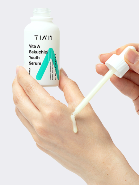 Разглаживающая сыворотка с бакучиолом и витамином А TIAM Vita A Bakuchiol Youth Serum Разглаживающая сыворотка с бакучиолом и витамином А TIAM Vita A Bakuchiol Youth Serum