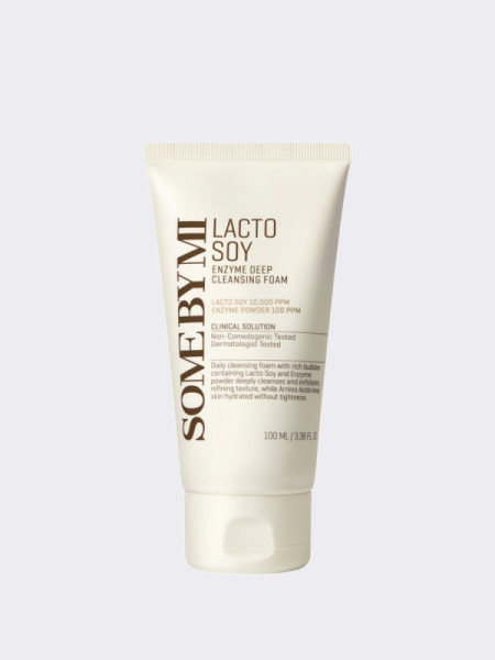 Глубокоочищающая пенка с ферментами соевого молока Some By Mi Lacto Soy Enzyme Deep Cleansing Foam Глубокоочищающая пенка с ферментами соевого молока Some By Mi Lacto Soy Enzyme Deep Cleansing Foam