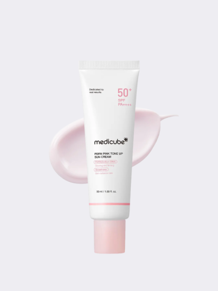 Тонирующий солнцезащитный крем с ПДРН Medicube PDRN Pink Tone Up Sun Cream SPF 50