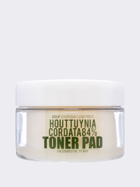 Успокаивающие тонер-пэды для лица с экстрактом хауттюйнии Derma Factory Houttuynia Cordata 84% Toner Pad Успокаивающие тонер-пэды для лица с экстрактом хауттюйнии Derma Factory Houttuynia Cordata 84% Toner Pad