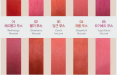 Тинт-мусс для губ Конфетка Оттенок 02 The Saem Strawberry Saemmul Mousse Candy Tint