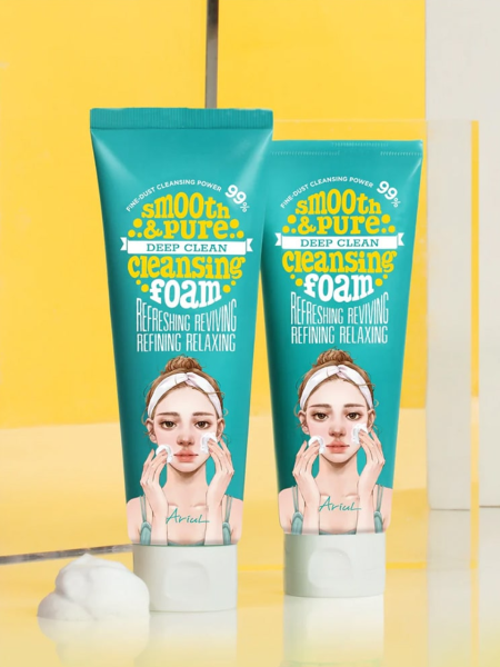 Глубокоочищающая пенка для умывания с растительными экстрактами Ariul Smooth & Pure Deep Clean Cleansing Foam