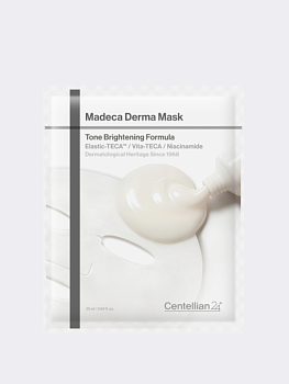 Тканевая маска для сияния и ровного тона Centellian24 Madeca Derma Mask III Brightening Formula