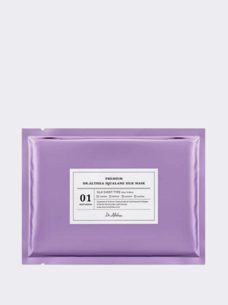 Восстанавливающая тканевая маска для лица со скваланом Dr.Althea Premium Squalane Silk Mask