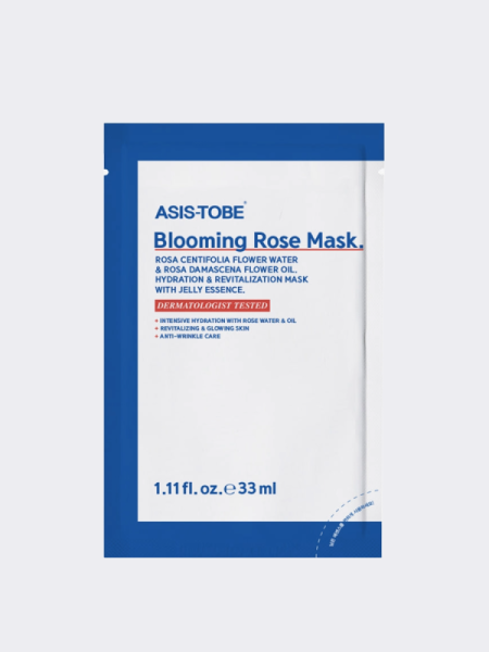 Интенсивная увлажняющая тканевая маска для лица с экстрактом розы ASIS-TOBE Blooming Rose Mask Интенсивная увлажняющая тканевая маска для лица с экстрактом розы ASIS-TOBE Blooming Rose Mask