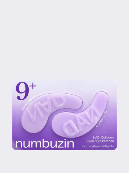Гидрогелевые лифтинг-патчи для век с коллагеном и пептидами Numbuzin No.9 NAD+ Collagen Under Eye Patches