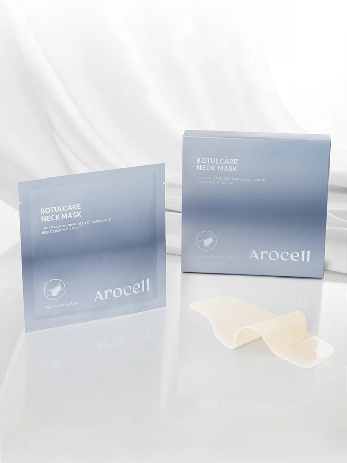 Разглаживающая гидрогелевая маска для шеи с ПДРН Arocell Botulecare Neck Mask